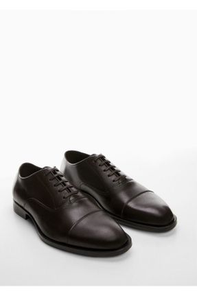 کفش آکسفورد قهوه ای مردانه پارچه نساجی پاشنه کوتاه ( 4 - 1 cm ) کد 774443273