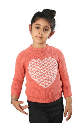 پلیور صورتی بچه گانه Kalp Nisrakids - کد 782901203