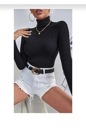 بادی مشکی زنانه یقه ماهیگیر Yakalaa - کد 782970482