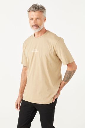 تی شرت متالیک مردانه رگولار یقه گرد تکی کد 747777430