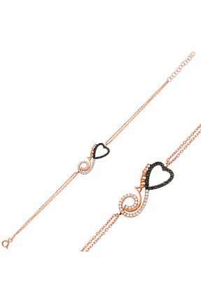 دستبند نقره زرد زنانه 925 عیار Candie Silver - کد 203694301