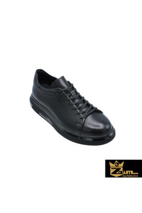 کفش کژوال مشکی مردانه چرم طبیعی پاشنه کوتاه ( 4 - 1 cm ) پاشنه ساده کد 782884344