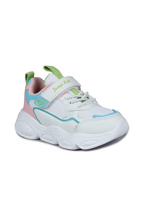 کفش پیاده روی سفید بچه گانه چرم مصنوعی Jump - کد 699234015