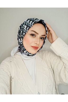 روسری مشکی 100 x 100 Saruhan - کد 783112303