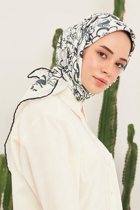 روسری مشکی پنبه ای İpekhan - کد 710961586