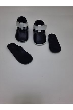 پاپوش مشکی بچه گانه چرم خالص KAPAR - کد 783512257