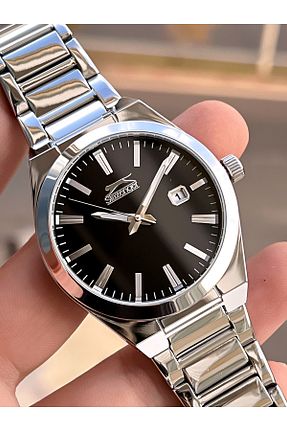ساعت مچی طوسی مردانه بالای 46 میلی متر Slazenger - کد 642199193