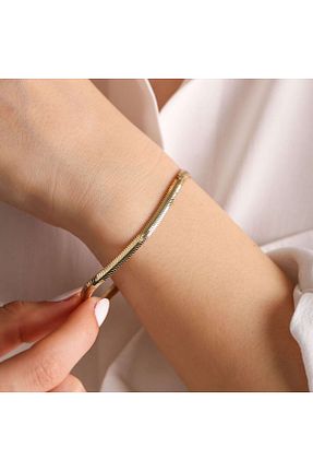 دستبند طلا طلائی زنانه 14 عیار Sembol Gold - کد 305045566
