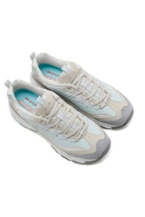 کفش اسنیکر آبی زنانه بند دار Skechers - کد 783840892