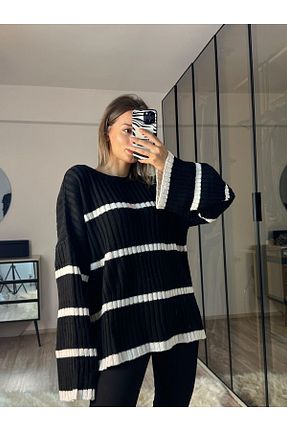 پلیور مشکی زنانه ساده BARLEY - کد 783646983