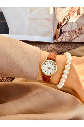 ساعت مچی قهوه ای زنانه 20-25 میلی متر Genel Markalar - کد 783625070