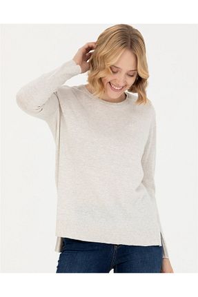 پلیور طوسی زنانه ساده U.S. Polo Assn. - کد 783901272