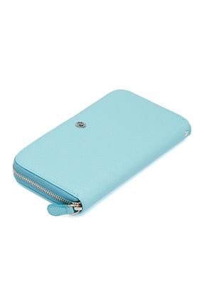 کیف پول فیروزه ای زنانه ابعاد بزرگ Tergan - کد 6966758