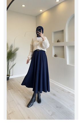 دامن حجاب سرمه ای زنانه کلوش CNG MODA - کد 783957907