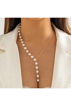 گردنبند جواهر طلائی زنانه روکش طلا İPAR AKSESUAR - کد 783625133