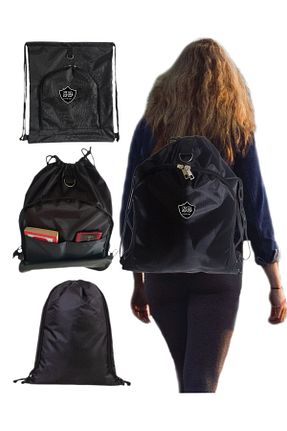 کوله پشتی مشکی زنانه سایز متوسط SEVBAGS - کد 381533482