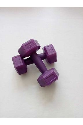 دمبل و صفحه وزنه بنفش وینیل TRİTEX - کد 783737505