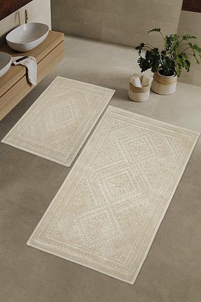 پادری حمام بژ 60 x 100 Zeria Home - کد 783990888