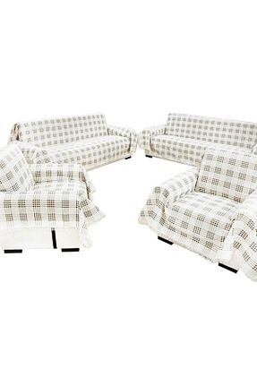 کاور مبل رنگی پنبه ای miss linda home collection - کد 211947543
