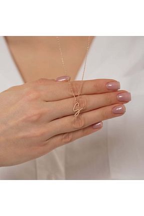 گردنبند نقره طلائی زنانه 925 عیار GÜMÜŞ - کد 784085812