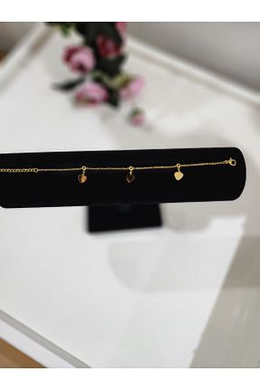 دستبند استیل (فولاد) طلائی زنانه استیل (فولاد) Aylish Bijuteri - کد 772863706