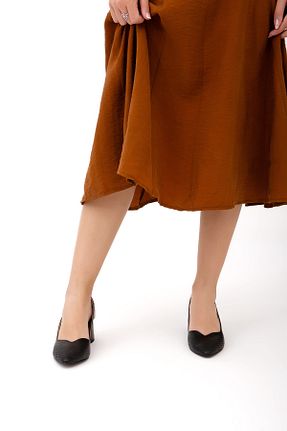 کفش پاشنه بلند کلاسیک مشکی زنانه چرم خالص Tamer Tanca - کد 151045899
