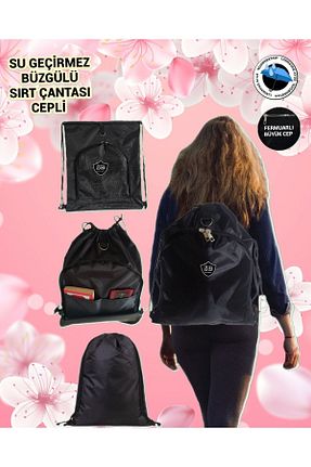 کوله پشتی مشکی زنانه سایز متوسط SEVBAGS - کد 381533482