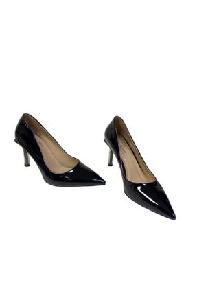 کفش پاشنه بلند کلاسیک مشکی زنانه چرم مصنوعی پاشنه ساده پاشنه متوسط ( 5 - 9 cm ) کد 783981303