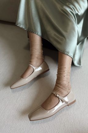 کفش پاشنه بلند کلاسیک بژ زنانه پاشنه کوتاه ( 4 - 1 cm ) پاشنه ساده کد 784010532