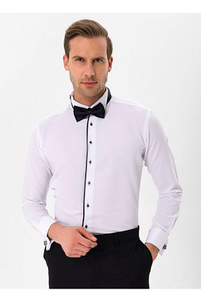 پیراهن مشکی مردانه اسلیم فیت SÜVARİ - کد 784135821