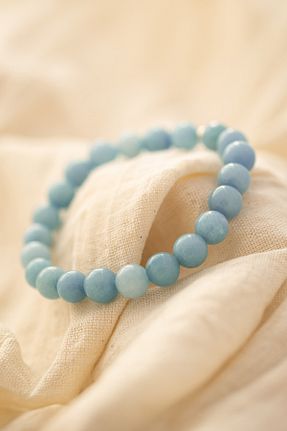 دستبند جواهر آبی زنانه سنگ طبیعی Adore Shop - کد 754630337