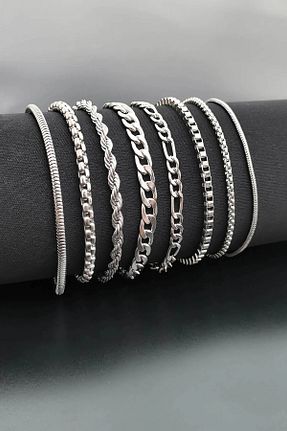 دستبند جواهر زنانه روکش نقره THE Steel - کد 784372866