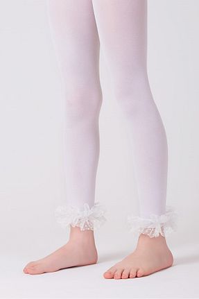 ساق شلواری سفید بچه گانه بافت Goose - کد 760125341