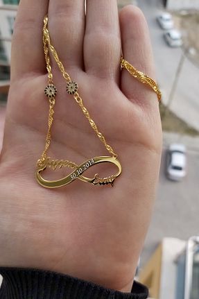گردنبند نقره طلائی زنانه 925 عیار ÖZGÜR TAKI - کد 784459125