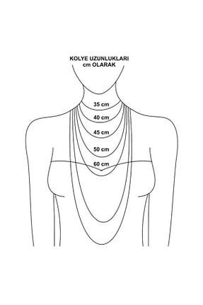 گردنبند نقره طلائی زنانه 925 عیار ÖZGÜR TAKI - کد 784459125