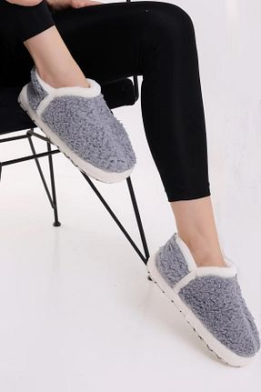 بوت خانگی طوسی زنانه پارچه ای Puly - کد 784532342
