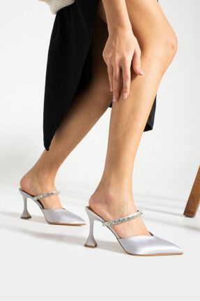 کفش پاشنه بلند کلاسیک زنانه ساتن پاشنه نازک پاشنه متوسط ( 5 - 9 cm ) کد 784553348