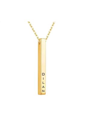 گردنبند جواهر طلائی زنانه فلزی کد 784617919