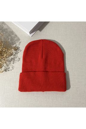 کلاه پشمی قرمز زنانه کد 784360603
