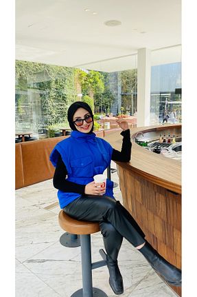 شلوار مشکی زنانه چرم مصنوعی Puane - کد 773043414