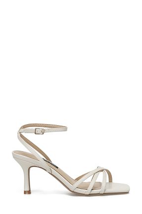 صندل سفید زنانه پاشنه ضخیم Nine West - کد 784442710