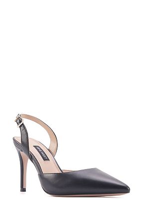 کفش پاشنه بلند کلاسیک مشکی زنانه چرم مصنوعی Nine West - کد 784442711