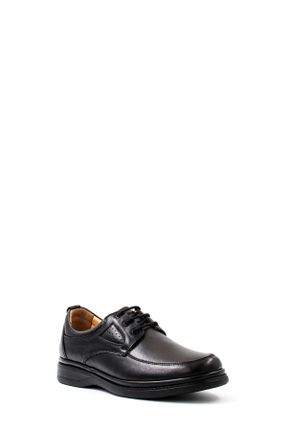 کفش کژوال مشکی مردانه چرم طبیعی پاشنه کوتاه ( 4 - 1 cm ) پاشنه ساده کد 784506406