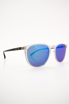 عینک آفتابی آبی زنانه 55 UV400 استخوان بیضی کد 784555033