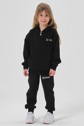 ست گرمکن مشکی بچه گانه پنبه ای Black One - کد 672352583