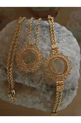 دستبند جواهر طلائی زنانه زیرکن GEZERGOLD TAKI - کد 99377300