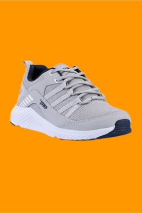 کفش اسنیکر طوسی مردانه بند دار Jump - کد 99546439