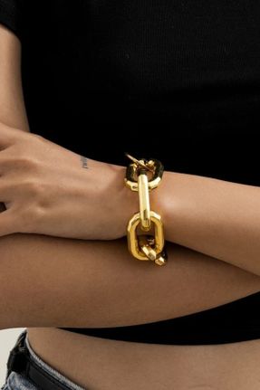 دستبند جواهر طلائی زنانه روکش طلا کد 99335347
