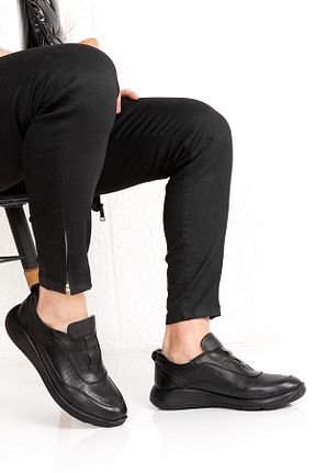 کفش اسنیکر مشکی مردانه چرم اصل maximoda - کد 100439655