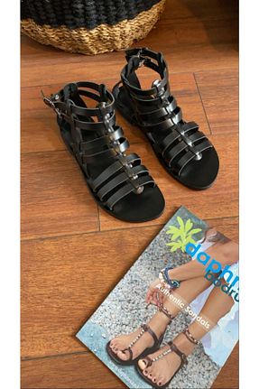 صندل مشکی زنانه پاشنه نازک DaphneSandals - کد 100482459